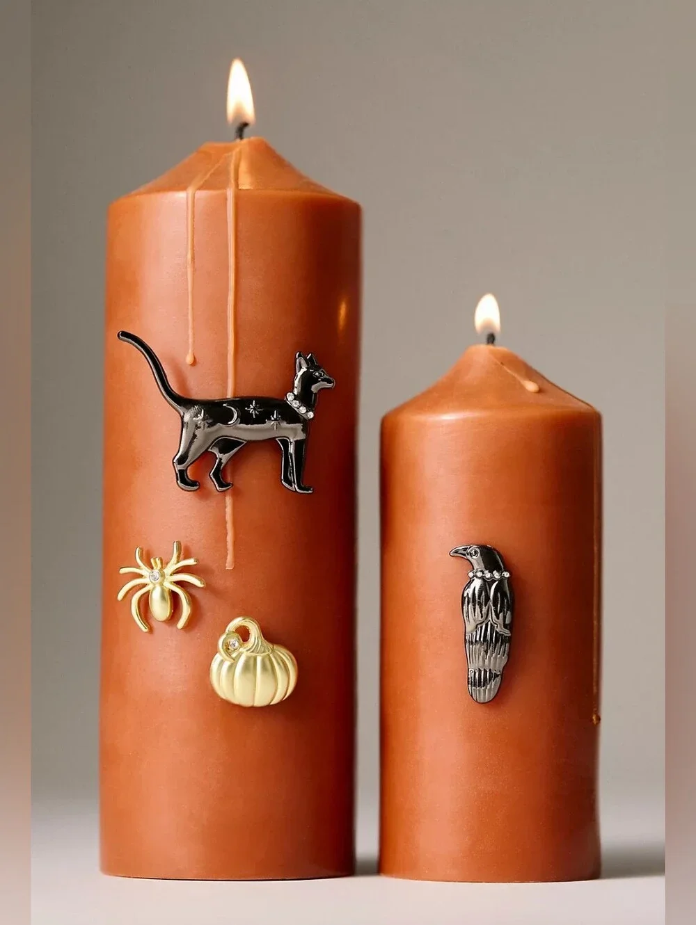 Anthropologie Halloween Candle Pin Charms Cat